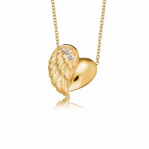 ENGELSRUFER náhrdelník srdce s anjelským krídlom ERN-LILHW-G