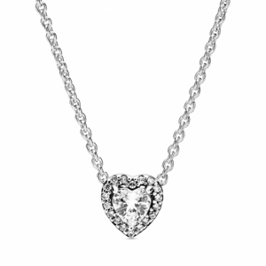 PANDORA náhrdelník s vyvýšeným srdiečkom 398425C01-45