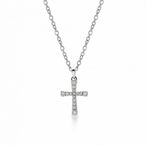 SOFIA strieborný náhrdelník s krížikom CAMN20770-S-CZ-SS
