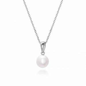 SOFIA strieborný náhrdelník s perlou WWPS131405N-1-CSF1