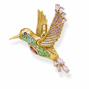 THOMAS SABO prívesok Colourful hummingbird gold PE875-488-7