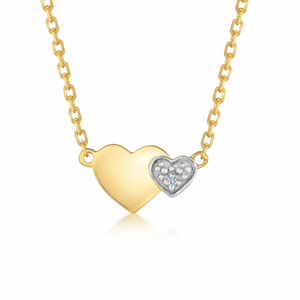 SOFIA zlatý náhrdelník so srdiečkami GEMCS31061-11
