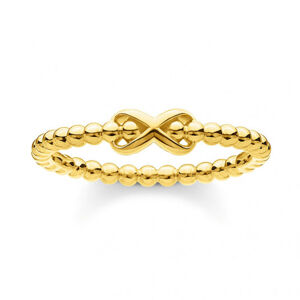 THOMAS SABO prsteň Ring dots with infinity gold TR2320-413-39