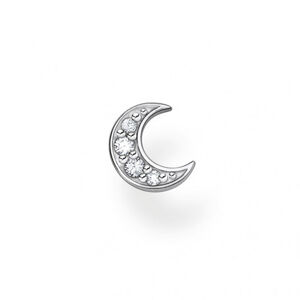 THOMAS SABO kusová náušnica Moon pavé silver H2133-051-14