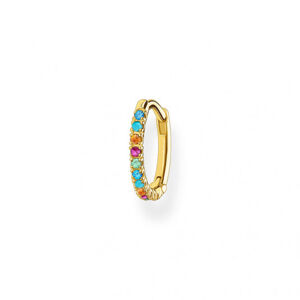 THOMAS SABO kusová náušnica Colourful stones gold CR659-488-7