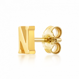 SOFIA zlatá kusová náušnica písmeno N NB9NBG-902N