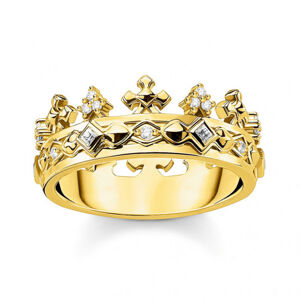 THOMAS SABO prsteň Crown gold TR2302-414-14