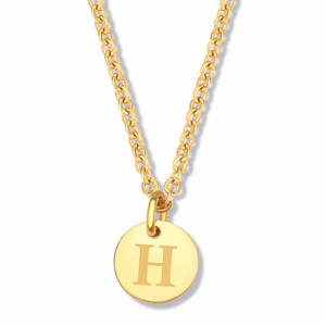 CO88 oceľový náhrdelník s písmenom H C88CN-26145
