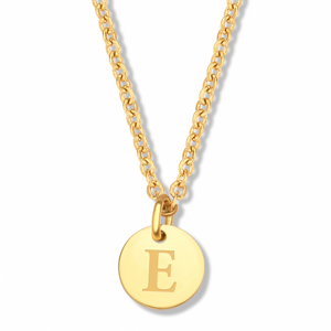CO88 oceľový náhrdelník s písmenom E C88CN-26142