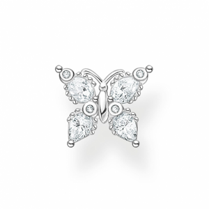 THOMAS SABO kusová náušnica Butterfly white stones H2195-051-14