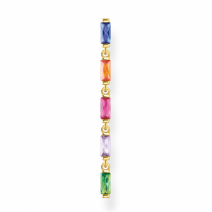 THOMAS SABO kusová náušnica Colourful stones gold H2184-488-7