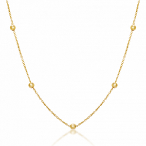 SOFIA zlatý náhrdelník s guličkami BIP005.18.1281.1.45.7
