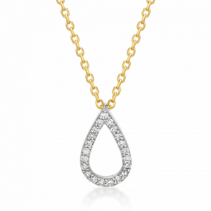 SOFIA DIAMONDS zlatý náhrdelník s diamantmi 0,074 ct GEMCS29700-25