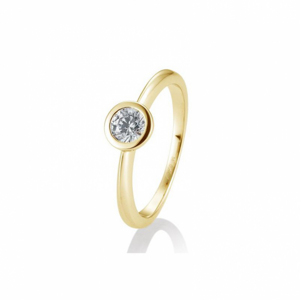 SOFIA DIAMONDS prsteň zo žltého zlata s diamantom 0,40 ct BE41/85132-6-Y