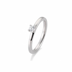 SOFIA DIAMONDS prsteň z bieleho zlata s diamantom 0,15 ct BE41/05991-W