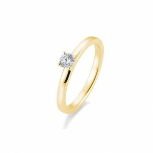 SOFIA DIAMONDS prsteň zo žltého zlata s diamantom 0,25 ct BE41/05993-Y