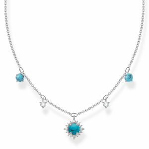THOMAS SABO náhrdelník Turquoise stone KE2094-405-17-L45V