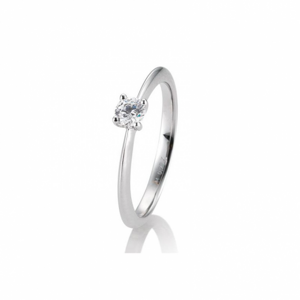 SOFIA DIAMONDS prsteň z bieleho zlata s diamantom 0,25 ct BE41/05636-W