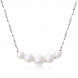 SOFIA strieborný náhrdelník s perlami WWPS150752N-1