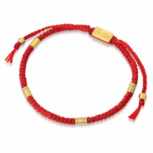 SOFIA textilný červený náramok KA4-SOF001