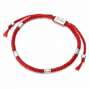 SOFIA textilný červený náramok KA4-SOF002