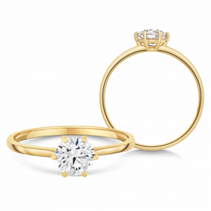 SOFIA zlatý zásnubný prsteň so zirkónom PAK11246G