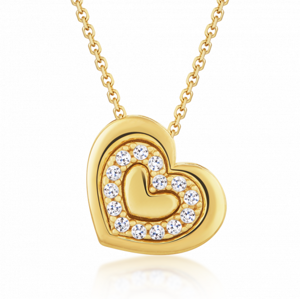 SOFIA zlatý náhrdelník so srdiečkom PAK12163G