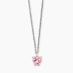 ENGELSRUFER detský náhrdelník s ružovým srdiečkom HEN-HEART03-ZI