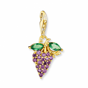 THOMAS SABO strieborný prívesok charm Grape gold 1878-472-7