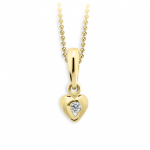 CUTIE DIAMONDS zlatý prívesok srdce C1556 ND1556-40-D-X-1