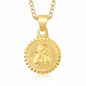 SOFIA zlatý prívesok medailón s anjelom PAC302-502