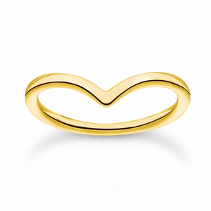 THOMAS SABO prsteň V-shape gold TR2393-413-39