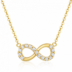 SOFIA zlatý náhrdelník s nekonečnom PAK10399G-45