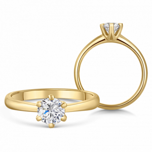 SOFIA DIAMONDS zlatý zásnubný prsteň s diamantom 0,70 ct BDRB00151YG