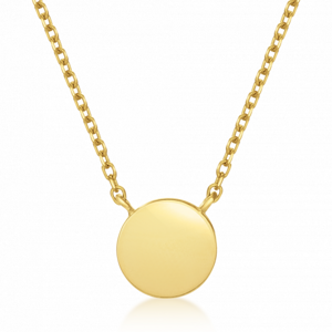 SOFIA zlatý náhrdelník s kruhovou platničkou NB9NBG-0240