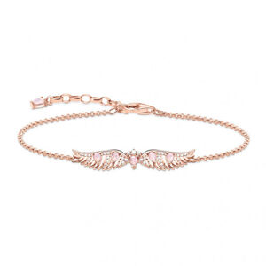 THOMAS SABO náramok Phoenix wing with pink stones rose gold A2069-323-9-L19v