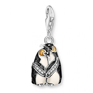 THOMAS SABO strieborný prívesok charm Penguins 1909-691-7