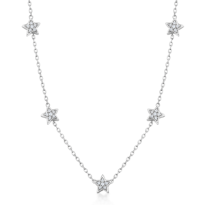 SOFIA strieborný náhrdelník s hviezdičkami CONZB110223