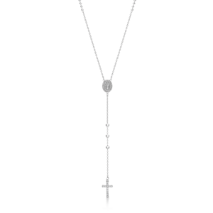 SOFIA strieborný ružencový náhrdelník CONZB80772