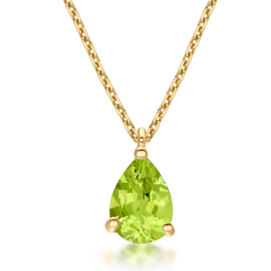 SOFIA zlatý náhrdelník s peridotom GEMCS23680-56