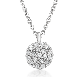 SOFIA DIAMONDS náhrdelník s diamantmi 0,05 ct UDPD26350W-H-I1