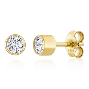 SOFIA DIAMONDS zlaté náušnice s diamantmi 2 x 0,075 ct UDER26660Y-H-I1