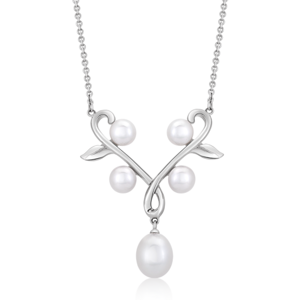 SOFIA strieborný náhrdelník s perlami WWPS170015N-1