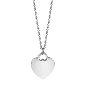 ESPRIT oceľový náhrdelník so srdiečkom ESNL01402145