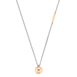 ESPRIT oceľový náhrdelník s kruhovým príveskom ESNL00552242