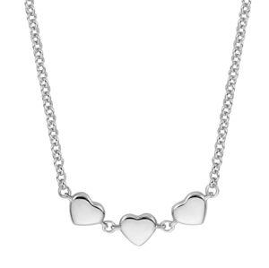 ESPRIT strieborný náhrdelník so srdiečkami ESNL01331142