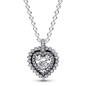 PANDORA náhrdelník Žiarivé srdce 393099C01-45