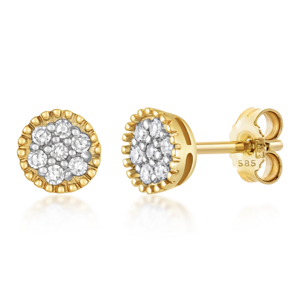 SOFIA DIAMONDS zlaté náušnice s diamantom 0,22 ct GEMBO32200-35