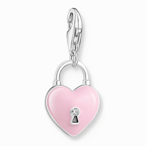 THOMAS SABO strieborný prívesok charm Pink heart 2071-691-9