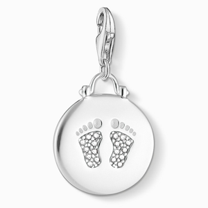 THOMAS SABO strieborný prívesok charm Baby footprint 1692-051-14
